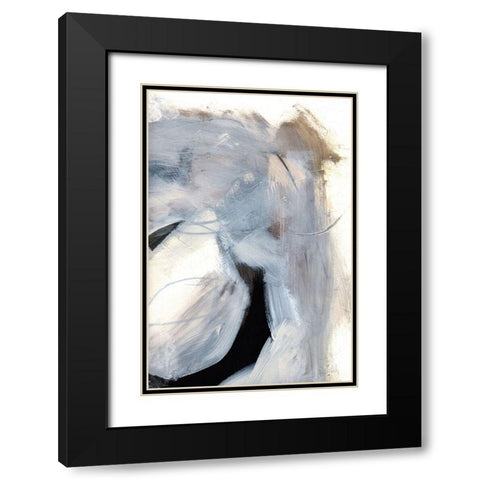 Windy Black Modern Wood Framed Art Print with Double Matting by Hobday, Dan
