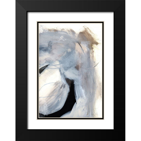 Windy Black Modern Wood Framed Art Print with Double Matting by Hobday, Dan