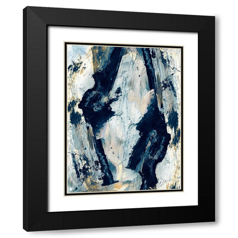 Glacier Black Modern Wood Framed Art Print with Double Matting by Hobday, Dan