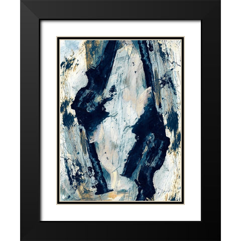 Glacier Black Modern Wood Framed Art Print with Double Matting by Hobday, Dan