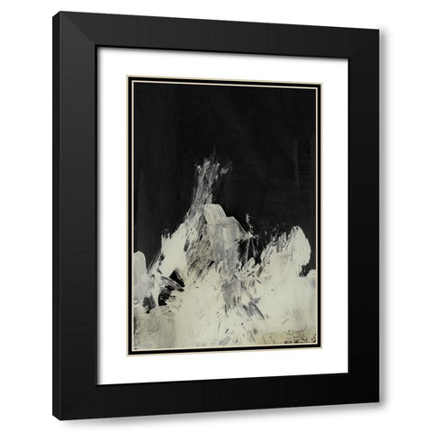 Unsettled Black Modern Wood Framed Art Print with Double Matting by Hobday, Dan