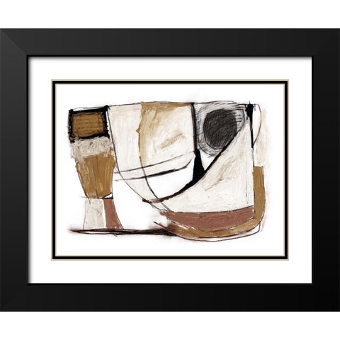 Sailing Black Modern Wood Framed Art Print with Double Matting by Hobday, Dan
