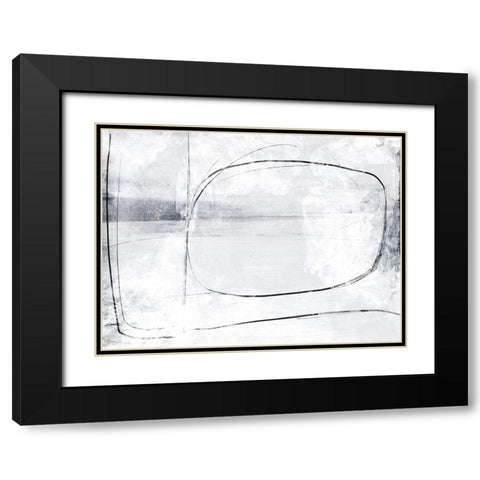Mood Black Modern Wood Framed Art Print with Double Matting by Hobday, Dan