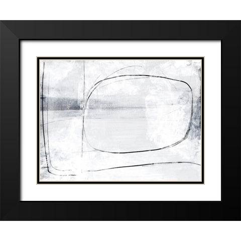 Mood Black Modern Wood Framed Art Print with Double Matting by Hobday, Dan