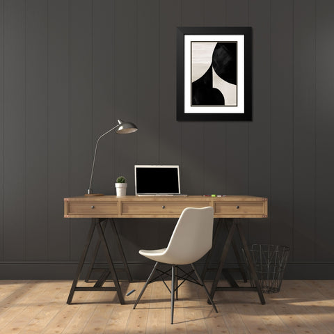 Night Black Modern Wood Framed Art Print with Double Matting by Hobday, Dan