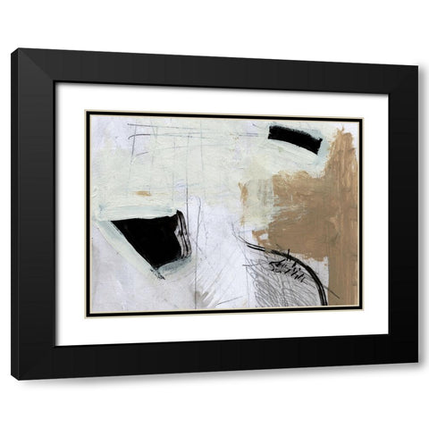 Motion Black Modern Wood Framed Art Print with Double Matting by Hobday, Dan