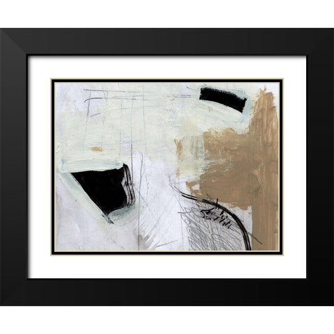 Motion Black Modern Wood Framed Art Print with Double Matting by Hobday, Dan