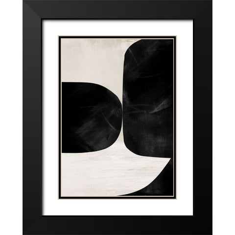 Night No2 Black Modern Wood Framed Art Print with Double Matting by Hobday, Dan