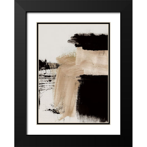 Path Black Modern Wood Framed Art Print with Double Matting by Hobday, Dan
