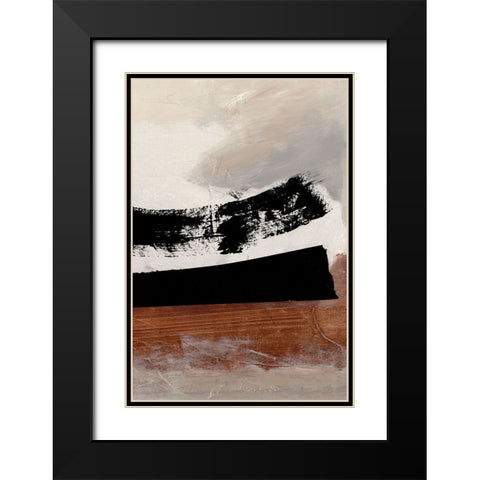On Deck Black Modern Wood Framed Art Print with Double Matting by Hobday, Dan