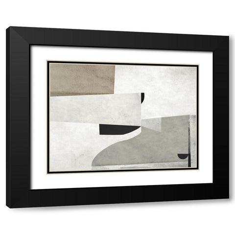 Priory Black Modern Wood Framed Art Print with Double Matting by Hobday, Dan