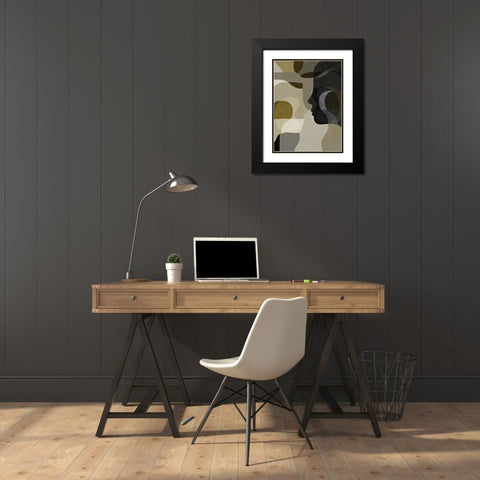Emerging Black Modern Wood Framed Art Print with Double Matting by Hobday, Dan