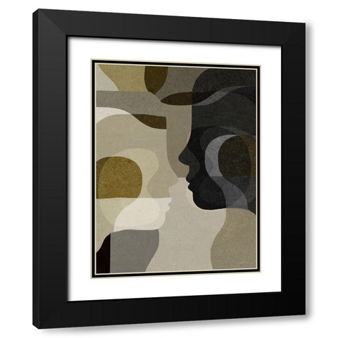 Emerging Black Modern Wood Framed Art Print with Double Matting by Hobday, Dan