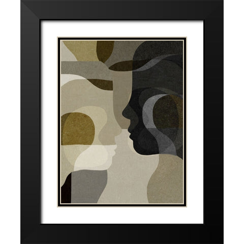 Emerging Black Modern Wood Framed Art Print with Double Matting by Hobday, Dan