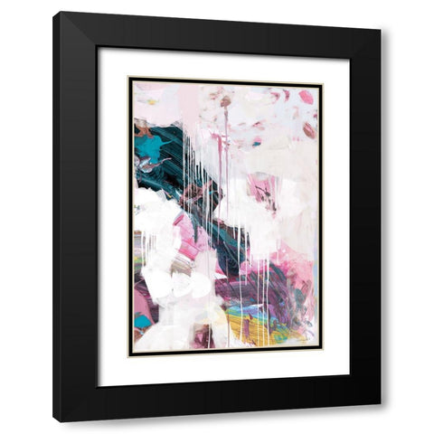 Statement Black Modern Wood Framed Art Print with Double Matting by Hobday, Dan