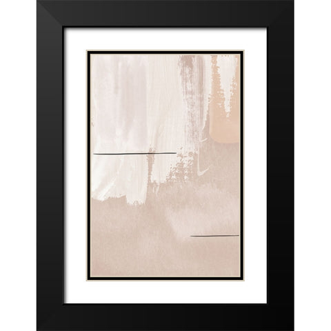 Creamy-2 Black Modern Wood Framed Art Print with Double Matting by Moss, Sally Ann