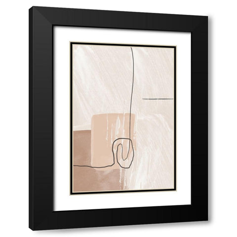 Creamy-1 Black Modern Wood Framed Art Print with Double Matting by Moss, Sally Ann
