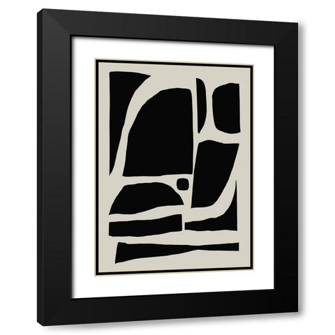 Pieces Black Modern Wood Framed Art Print with Double Matting by Hobday, Dan