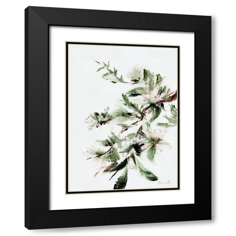 Bloom Black Modern Wood Framed Art Print with Double Matting by Hobday, Dan