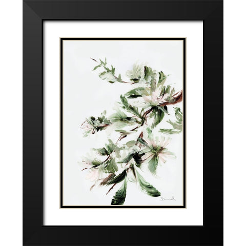 Bloom Black Modern Wood Framed Art Print with Double Matting by Hobday, Dan