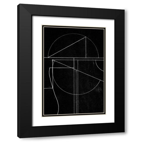 Buia Black Modern Wood Framed Art Print with Double Matting by Hobday, Dan