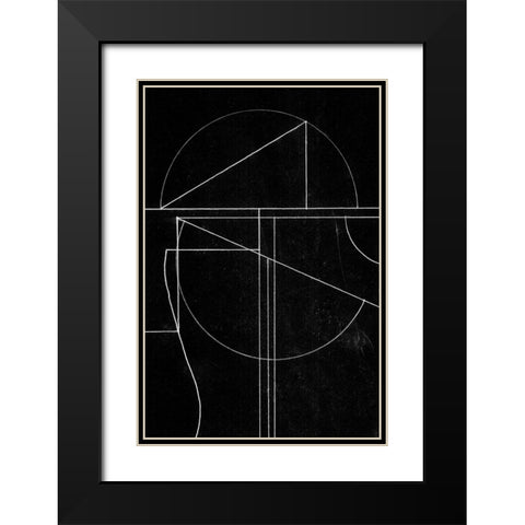Buia Black Modern Wood Framed Art Print with Double Matting by Hobday, Dan