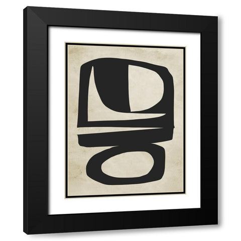 Chance Black Modern Wood Framed Art Print with Double Matting by Hobday, Dan