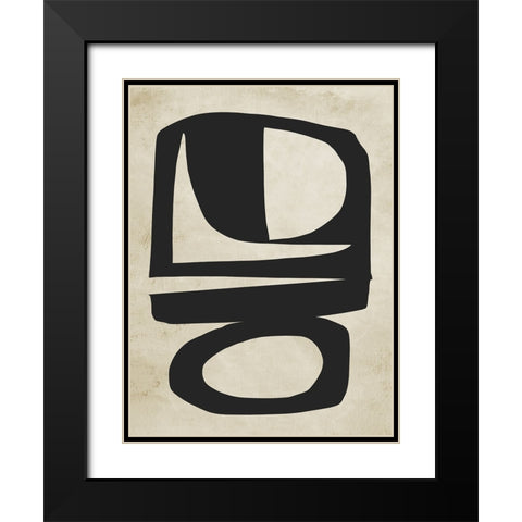 Chance Black Modern Wood Framed Art Print with Double Matting by Hobday, Dan