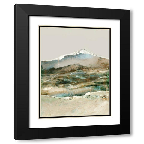 Cordillera Black Modern Wood Framed Art Print with Double Matting by Hobday, Dan