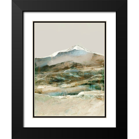 Cordillera Black Modern Wood Framed Art Print with Double Matting by Hobday, Dan