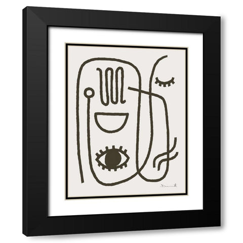 Get Going Black Modern Wood Framed Art Print with Double Matting by Hobday, Dan