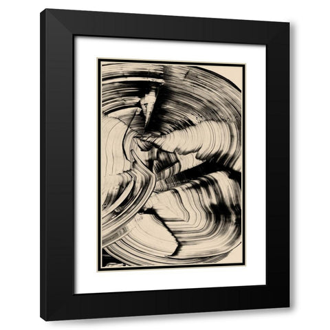 Tornado Black Modern Wood Framed Art Print with Double Matting by Hobday, Dan