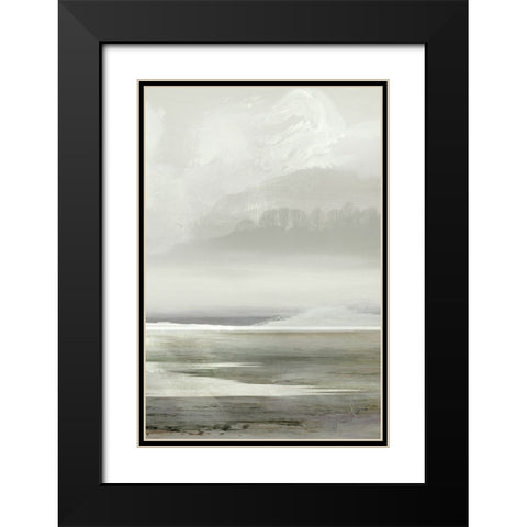 Lakes No2 Black Modern Wood Framed Art Print with Double Matting by Hobday, Dan