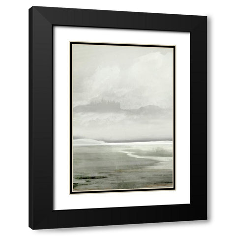 Lakes Black Modern Wood Framed Art Print with Double Matting by Hobday, Dan