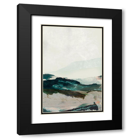 Mountains No2 Black Modern Wood Framed Art Print with Double Matting by Hobday, Dan