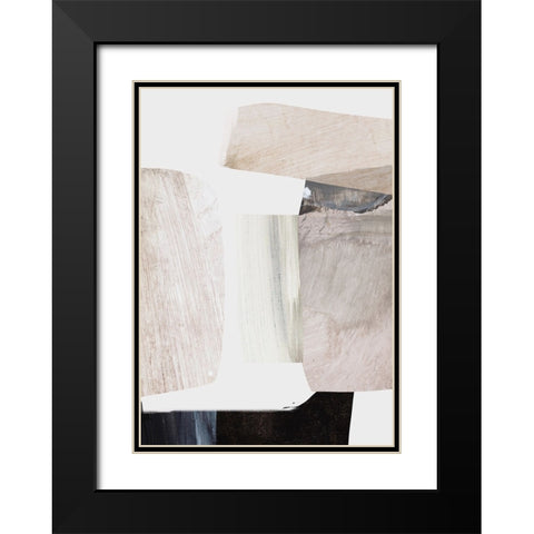 Clay Black Modern Wood Framed Art Print with Double Matting by Hobday, Dan
