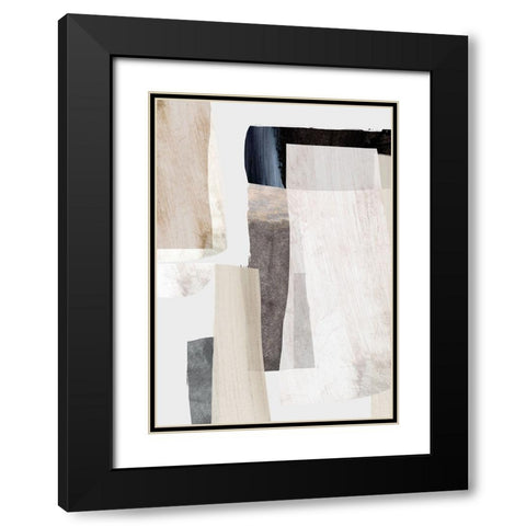 Clay No2 Black Modern Wood Framed Art Print with Double Matting by Hobday, Dan