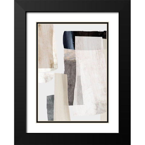 Clay No2 Black Modern Wood Framed Art Print with Double Matting by Hobday, Dan