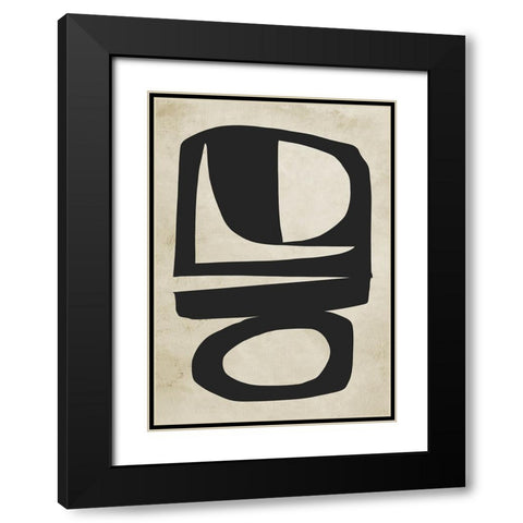 Chance Black Modern Wood Framed Art Print with Double Matting by Hobday, Dan