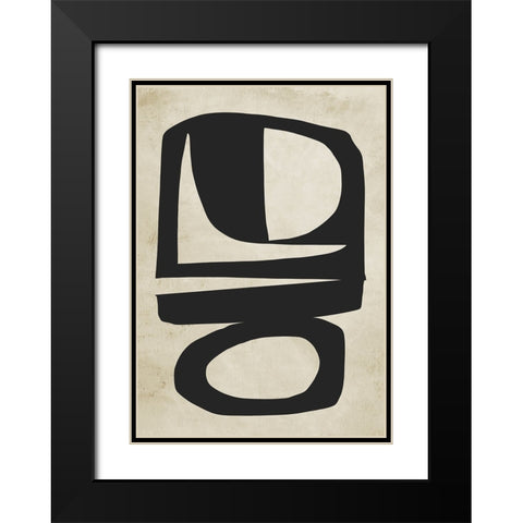 Chance Black Modern Wood Framed Art Print with Double Matting by Hobday, Dan