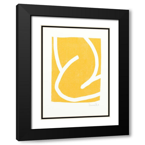 Mellow Black Modern Wood Framed Art Print with Double Matting by Hobday, Dan