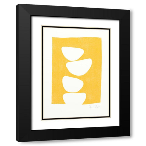 Mellow No2 Black Modern Wood Framed Art Print with Double Matting by Hobday, Dan