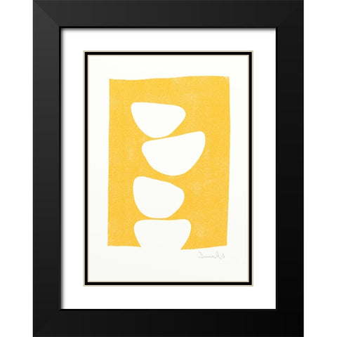 Mellow No2 Black Modern Wood Framed Art Print with Double Matting by Hobday, Dan