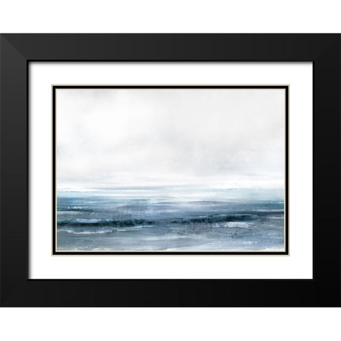 Water Black Modern Wood Framed Art Print with Double Matting by Hobday, Dan