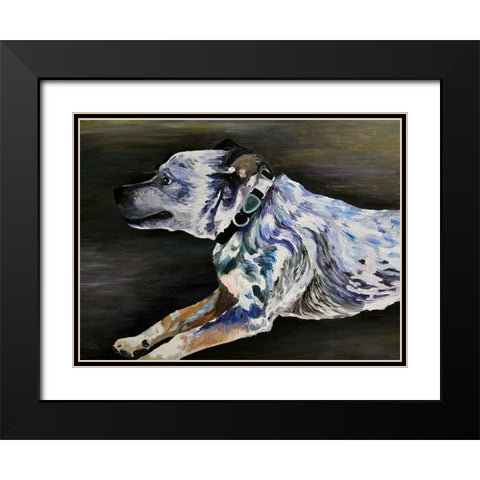 Mika Black Modern Wood Framed Art Print with Double Matting by Key and Sea