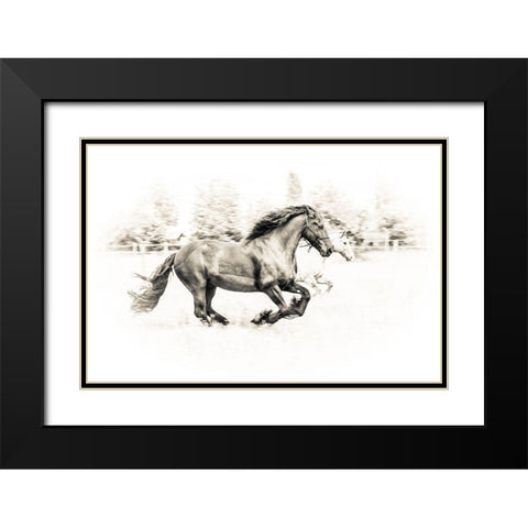 The Two Friends Black Modern Wood Framed Art Print with Double Matting by Graf, Sebastian