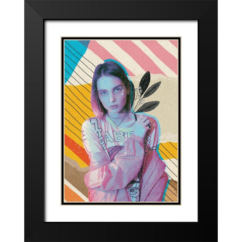 The Illusionist Black Modern Wood Framed Art Print with Double Matting by Demir, Aylin