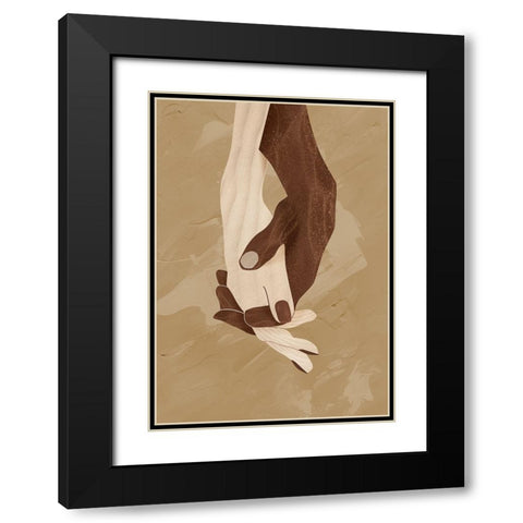 Colour-nity Black Modern Wood Framed Art Print with Double Matting by Roze, Fadil