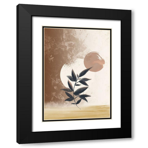 Akintola Black Modern Wood Framed Art Print with Double Matting by Roze, Fadil