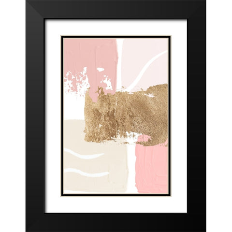 Pride of Pink-3 Black Modern Wood Framed Art Print with Double Matting by Moss, Sally Ann